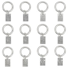 1set 12pcs/ set Tarot Theme Alloy Shoe Charms with Alloy Spring Gate Rings