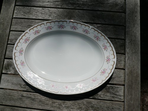 Alter antiker Porzellan Zier Obst Kuchen Teller Biedermeier Bavaria Handarbeit - Bild 3 von 5