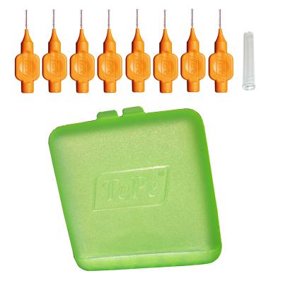 TePe Interdentalbürsten orange 0,45  Reise SET mit Reiseetui Hygienebox Urlaub