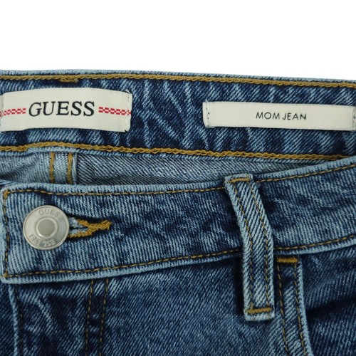 Guess Mom Jeans High Rise Damen 31x27 Med Wash Denim Ankle Style Cropped Hose - Bild 3 von 15