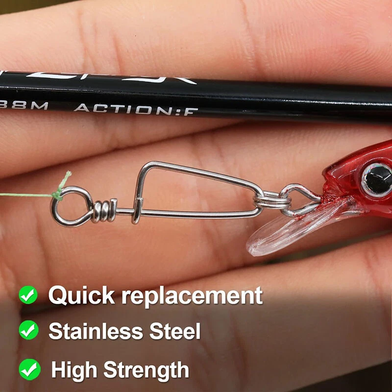 50~200Pcs Coastlock Snap Quick Change Clip Fishing Lure Connector Saltwater Snap - Image 4 of 4