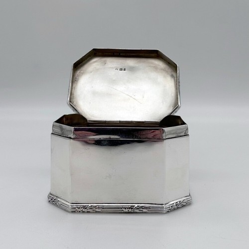 20th Century Modern George V Sterling Silver Box London 1924 Charles Edwards - Picture 6 of 10
