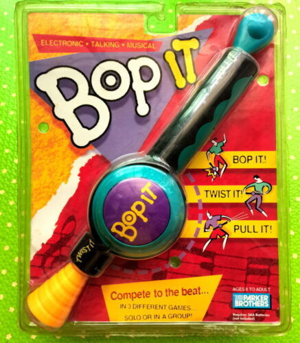 Vintage Bop It Extreme Push and Pull Game by Hasbro 1990s Toy 