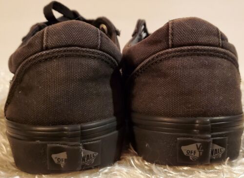 Vans OLD SKOOL Black Shoes Canvas Lace Up Low Top Skateboard Men's 7 Women's 8.5 - Picture 5 of 12