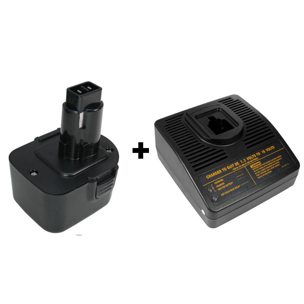 Set-Angebot: Ladegerät+AKKU 12V 3000mAh für Dewalt DE9071 DE9074