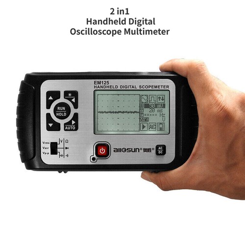 2 in1 Handheld Digital Oscilloscope Multimeter Digital Oscilloscope 25Mhz EM125 - Picture 3 of 6