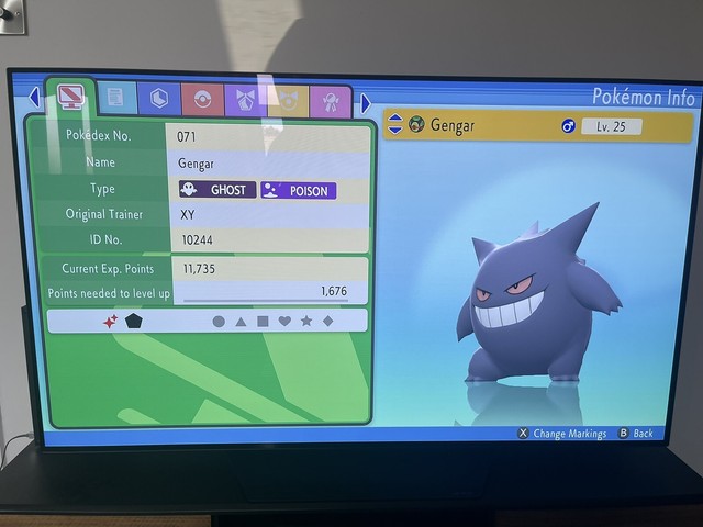 shiny gengar polemon brilliant diamond and shining pearl Max iV shiny gengar polemon brilliant diamond and shining pearl Max iV