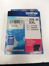 Brother Inkvestment Tank LC20E M XXL Magenta Ink Cartridge EXP. 08/2023