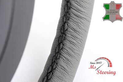 FÜR SATURN SL 96-02 GRAU LEDER LENKRADBEZUG, SCHWARZ STIT
