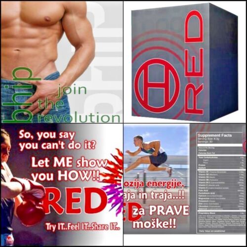 BHIP I-RED Natural Herbal Energy Drink For Men - Healthy Fitness and Hormones - Picture 2 of 7