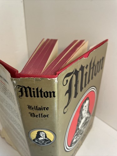 HILAIRE BELLOC: Milton; J. B. Lippincott Company, Philadelphia 1935; ex-lib. dj. - Picture 3 of 18
