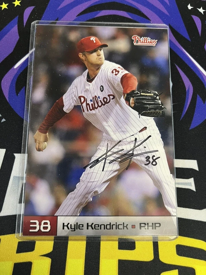 201 1 Phillies baseball cards autographed signed signature card auto JSA - Image 3 of 4