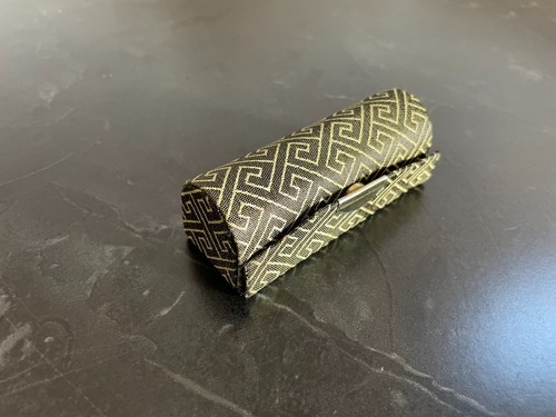 Lipstick case in Silk Brocade with Mirror, choose your colour quick UK delivery - Picture 50 of 54