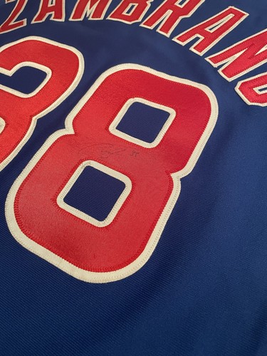 Autographed Carlos Zambrano Chicago Cubs Authentic On-Field Majestic Jersey 40/M - Picture 9 of 17