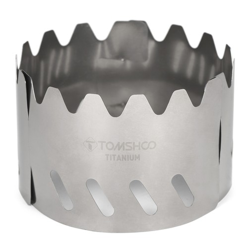 TOMSHOO Titanium Alcohol Stove Rack Stand Windscreen for Camping Hiking - Picture 1 of 6