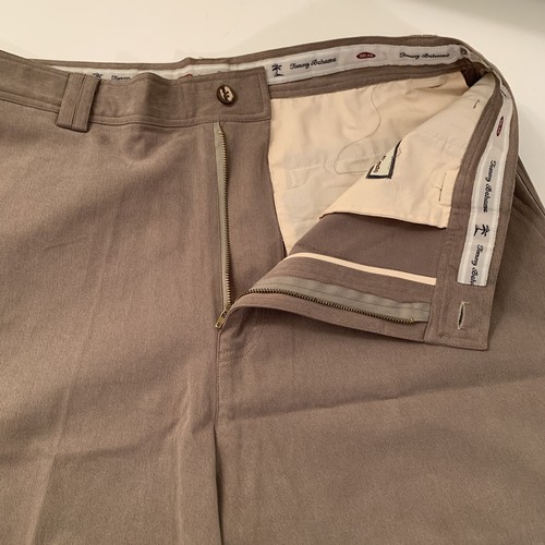 Tommy Bahama Relax 100% Silk Flat Front Khaki Shorts 32 Zip - Picture 5 of 12