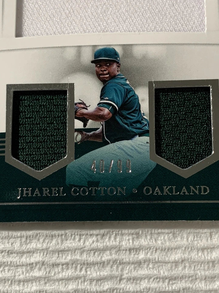 2017 Panini National Treasures 40/99 Jharel Cotton #PCS-JC RC Auto Jersey - L@@K - Image 2 of 4