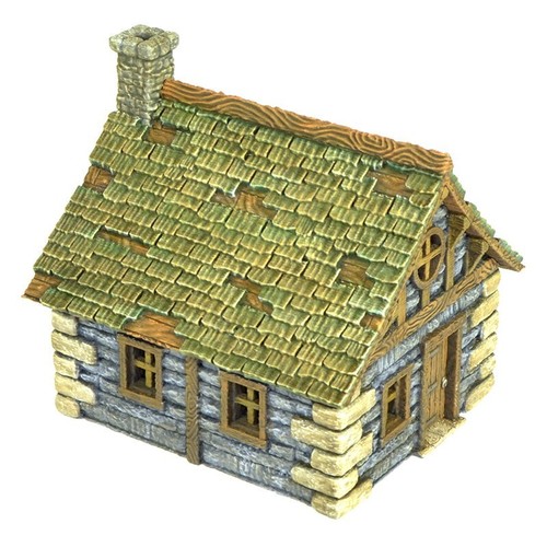 Small Rural Cottage House for D&D 3D Printed Scenery Tabletop Village Terrain - Picture 11 of 11