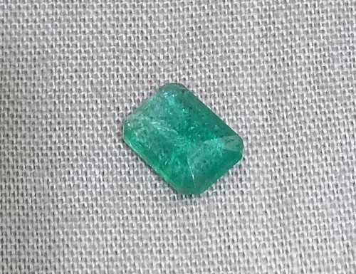 Smeraldo dello Zambia certificato GSI 1,02 ct, pietra preziosa naturale sfusa. - Foto 5 di 5
