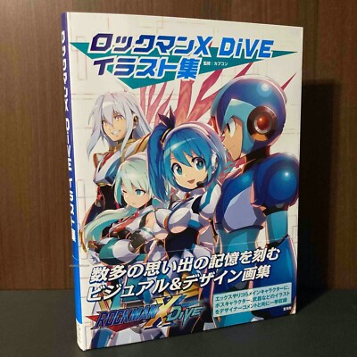 Rockman X Dive Illustration Collection Megaman Capcom Game Visual Art Book
