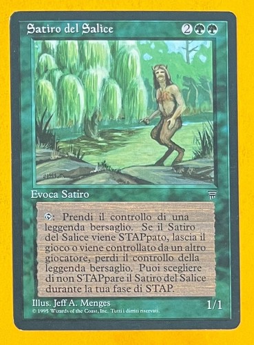 MTG WILLOW SATYR (Italian) Legends (OldManMTG 008-879) - Picture 1 of 3