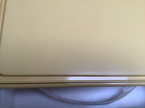 Vintage Tupperware 13 x 9 Ernte Gold Kuchenträger Nehmer transparenter Deckel & Griff - Bild 5 von 5
