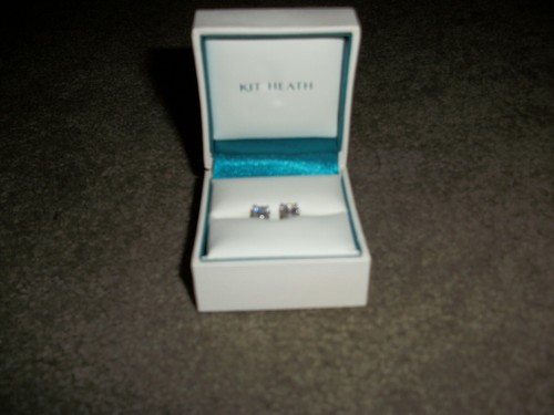 Kit Heath Sterling Silver Cubic Zirconia Stud Earrings - Picture 2 of 6