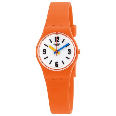 Swatch Sorange Quartz White Dial Ladies Watch LO114