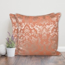 Cotton Self Design/Woven Cushion Covers Pack of 2 16  16 in 