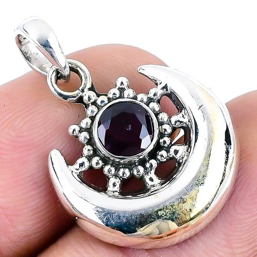 Memorial Day Sale Black Spinel Stone Solid Silver Engagement New Pendant Jewelry