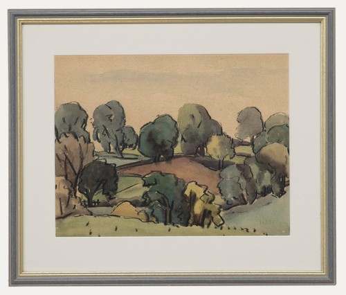Norman Whitehead (1915-1983) - Framed Watercolour, Park Trees