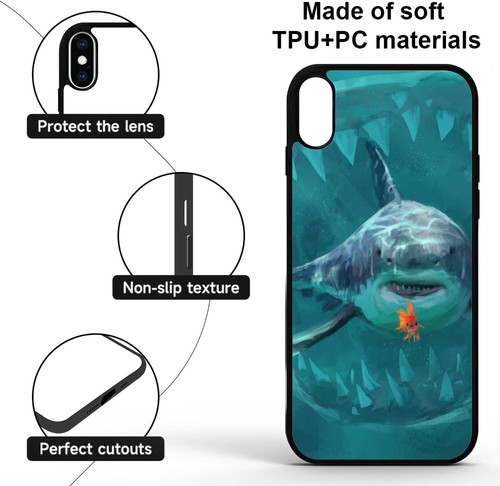 For iPhone X XS 11 12 13 14 15 Pro Max Covers Ocean Predator - Picture 39 of 240