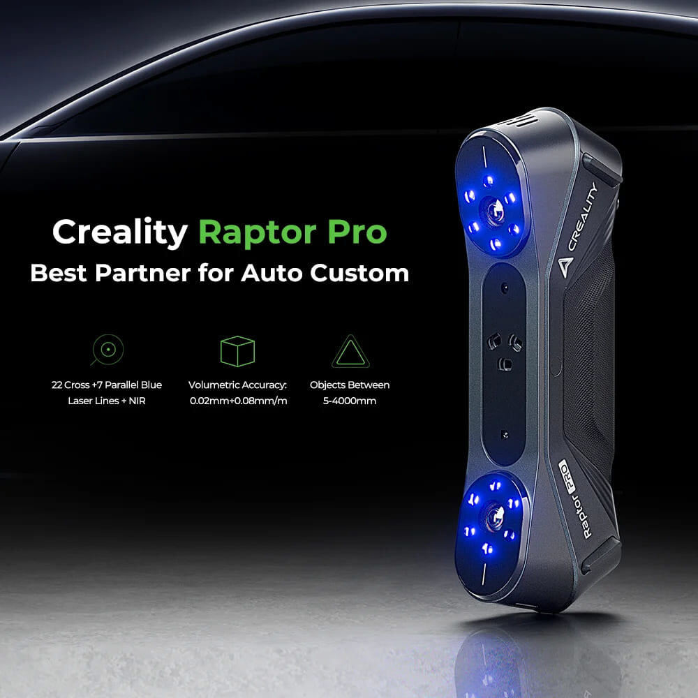 Creality Raptor Pro 3D Scanner 22+7 Blue Laser Lines 0.02mm