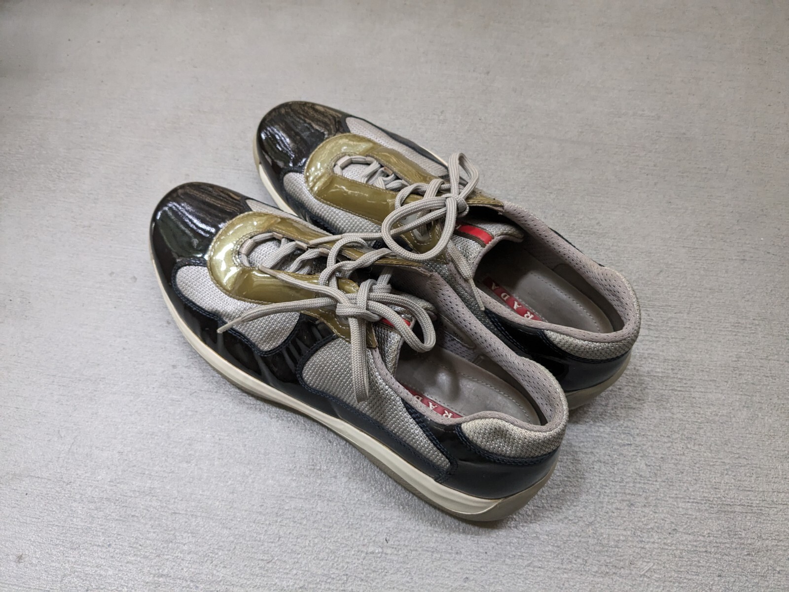 Prada America's Cup Sneakers Men Size US 11.5 Sil… - image 15