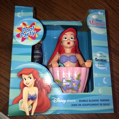 Disney The Little Mermaid ARIEL Bubble Blower Machine In Box W
