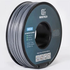 Geeetech 3D Printer ABS+ Filament 1.75mm 1KG/2.2lbs Spool Silver Consumables US