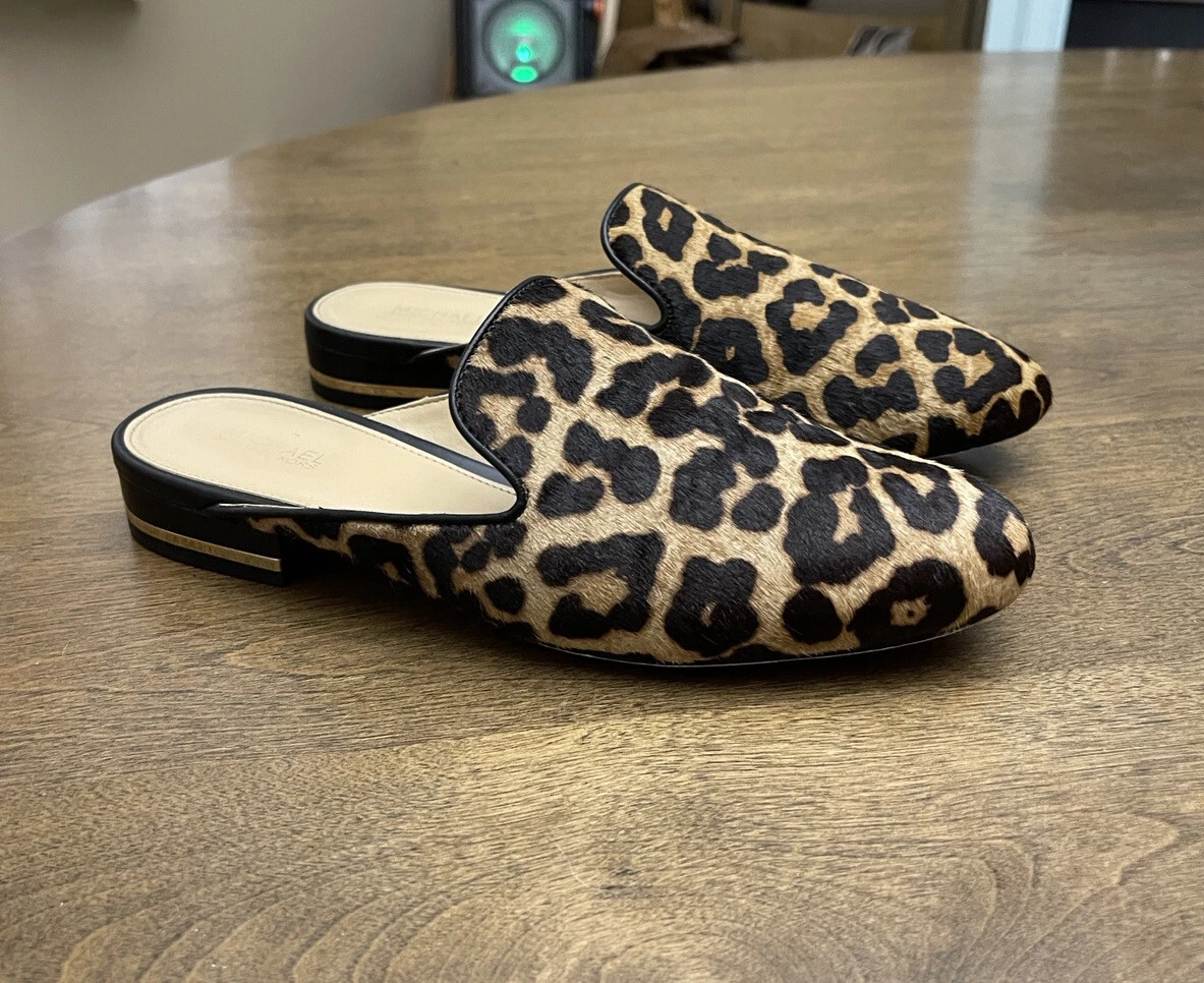 Michael kors sales leopard mules