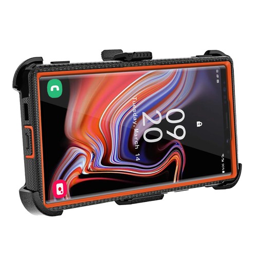 Custodia fondina clip doppio strato resistente agli urti per Samsung Galaxy Note 9 - Foto 13 di 72