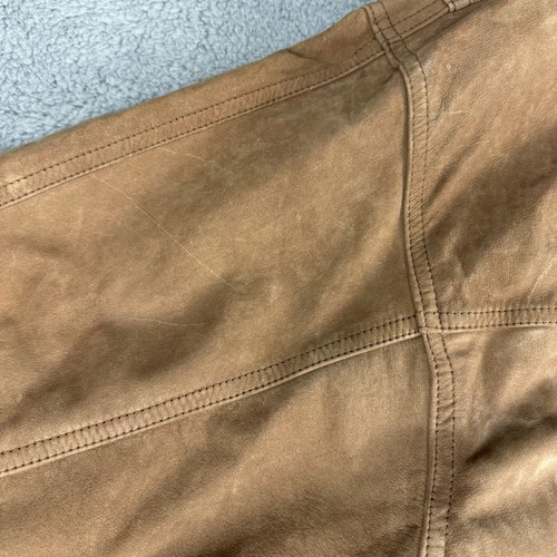 John Ashford Jacket Men's XL Beige Suede Leather Long Sleeve Full Zip Pockets - Picture 13 of 24