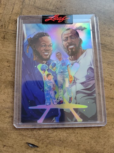 Leaf Anime Vladimir Guerrero Jr And Vladimir Guerrero Numbered Card - Bild 1 von 2