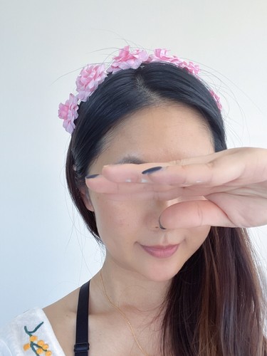Women Girls Small Flower Party Beach Adjustable Crown hair headband Garland - Picture 11 of 16