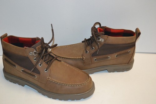 ZAPATOS DE BOTAS Sperry Top Sider Hombre SOTAVENTO Lug Chukka CUERO Impermeable Bronceado 9 m - Imagen 3 de 11