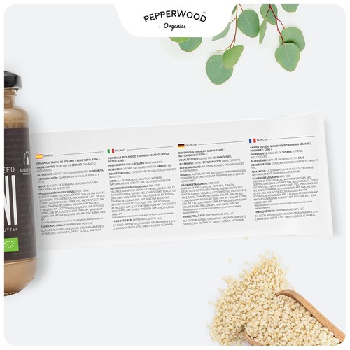 Organic Whole Sesame Tahini Paste - Unhulled & 11.6 Ounce (Pack of 2) - Picture 8 of 9