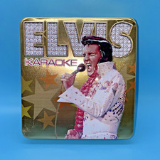 Elvis Presley Karaoke 3 CD Disk Set Collector's Edition Metal Case Lyric Booklet