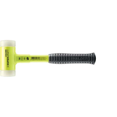 Halder 3377.150 Supercraft HI-VIZ Dead Blow, Nylon Face Inserts, Steel Handle 