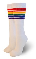 Pride Socks Unisex Baby and Toddler Rainbow Tube Socks Fearless