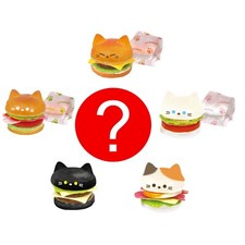 Cute Cat Miniature Burger Gift For Teen Girls Tiny Food Figure 1 Keychain Toy