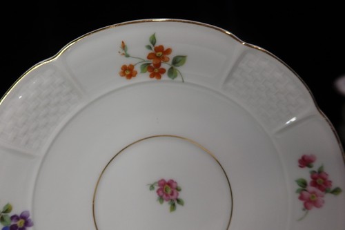 ROSENTHAL CONTINENTAL R138 BARROCK LATTICE FLORAL 10 CREAM SOUP BOWLS 8 SAUCERS - Bild 13 von 16