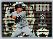2021 panini mosaic baseball mick madrigal debuts base mosaic prizm #16