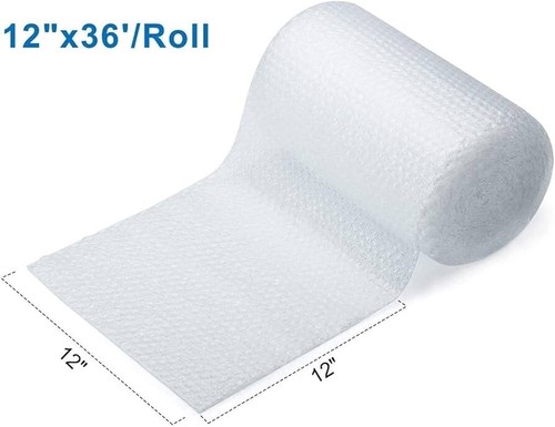 2-Pack Bubble Cushioning Wrap Rolls for Packing Moving, 12 Inch x 72 Feet - Picture 2 of 5